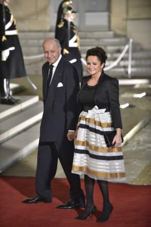 Laurent Fabius, le ministre des Affaires étrangères, et son épouse