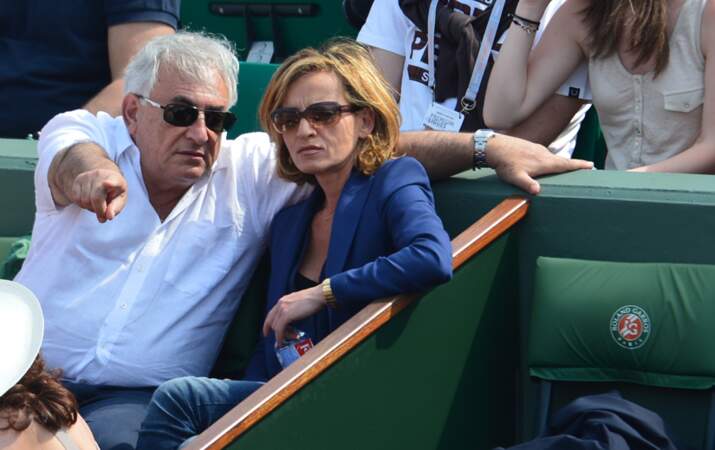 Dominique Strauss-Kahn et Myriam L'Aouffir à la finale dames de Roland Garros