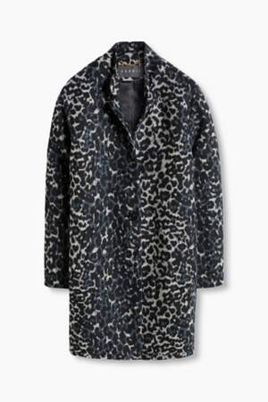 Esprit manteau duveteux à motif léopard 129,99 euros