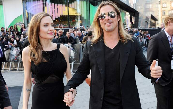 Angelina Jolie et Brad Pitt à Londres pour l'avant-première de World War Z