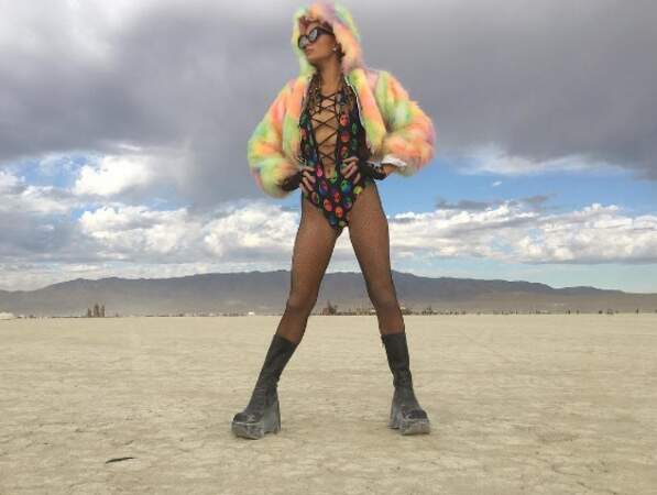 Paris Hilton au Festival Burning Man 