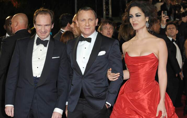 Ralph Fiennes, Daniel Craig et Bérénice Marlohe