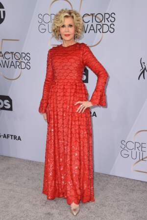 Jane Fonda aux SAG Awards 2019, le 27 janvier, à Los Angeles