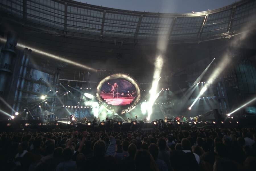 Johnny Hallyday au Stade de France, sur scène en communion avec son public