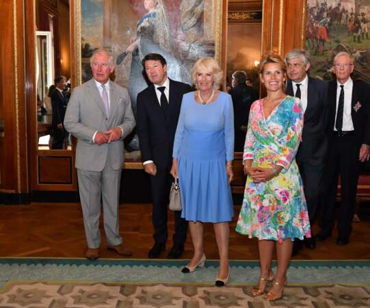 Le prince Charles et Camilla Parker-Bowles : avec Christian Estrosi, maire de Nice, et Laura Tenoudji