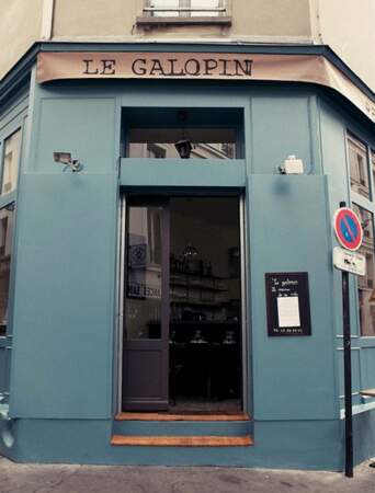 La façade du Galopin, à Paris
