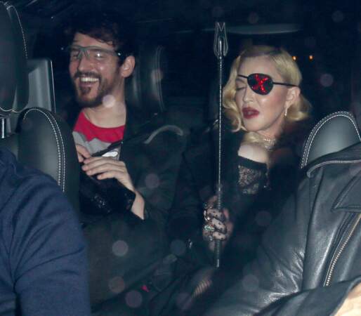Madonna à Londres pour la sortie du clip de Medellín, mercredi 24 avril