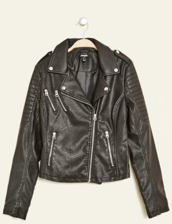 Jennyfer veste biker noire 49,99 euros 