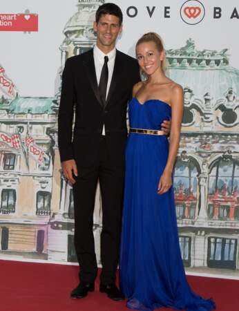 Le tennisman Novak Djokavic et sa compagne Jelena Ristic