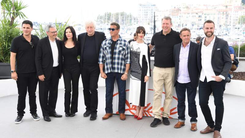 Cannes 2019 : Sylvester Stallone et l'équipe du film Rambo, Last Blood