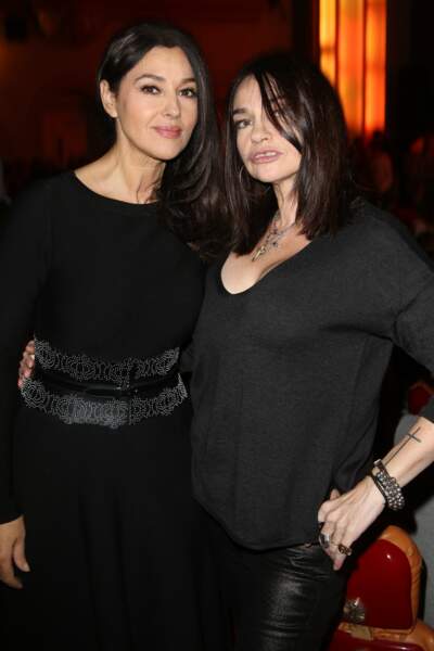 Monica Bellucci et Beatrice Dalle pour la première de la saison 3 de Dix pour cent, au Grand Rex