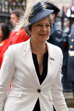 Theresa May, au centenaire de la Royal Air Force, à Londres