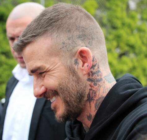 David Beckham dévoile son microscopique nouveau tatouage