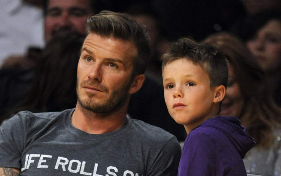David Beckham et son fils Cruz