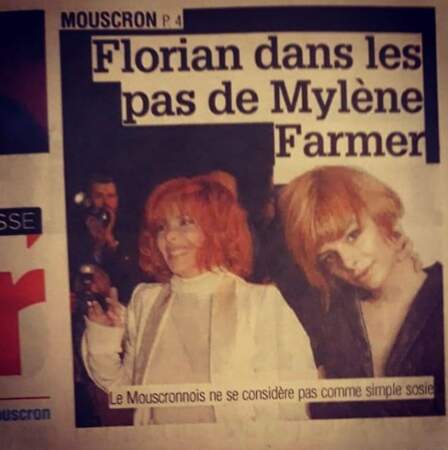 La ressemblance de Florian de Souza avec Mylène Farmer intéresse la presse locale