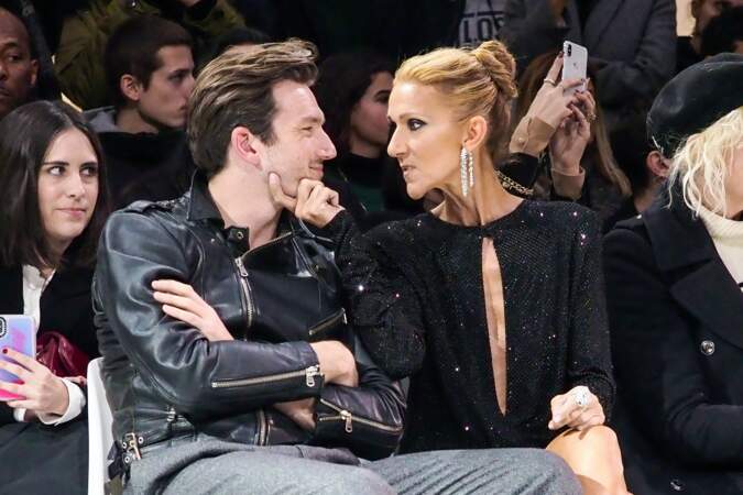 Céline Dion et Pepe Munoz au défilé Alexandre Vauthier, le 22 janvier 2019