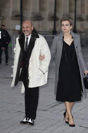 Défilé Louis Vuitton : Christian Louboutin et Mélita Toscan du Plantier