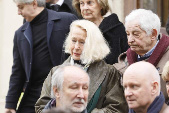 Obsèques de Michel Legrand à Paris : Brigitte Fossey et Ivan Levaï