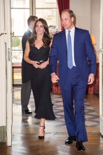 Kate Middleton et le prince William lors de la grande réception à l'ambassade de Grande-Bretagne