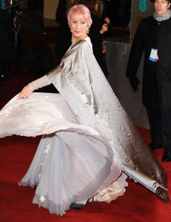 Helen Mirren, qui concourrait pour le Bafta de Meilleure actrice, n'a fait que tournoyer