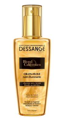 Blond Californien Or-en-huile nutri-illuminante, 9,95 €, Dessange Compétence Professionnelle.