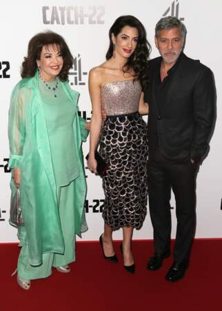 Baria Alamuddin accompagne Amal et George Clooney