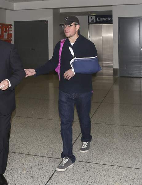 Matt Damon à l'aéroport de Los Angeles