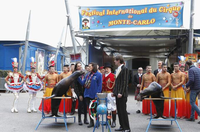 Stéphanie de Monaco et sa fille Pauline lancent le 41ème Festival International du Cirque de Monte Carlo