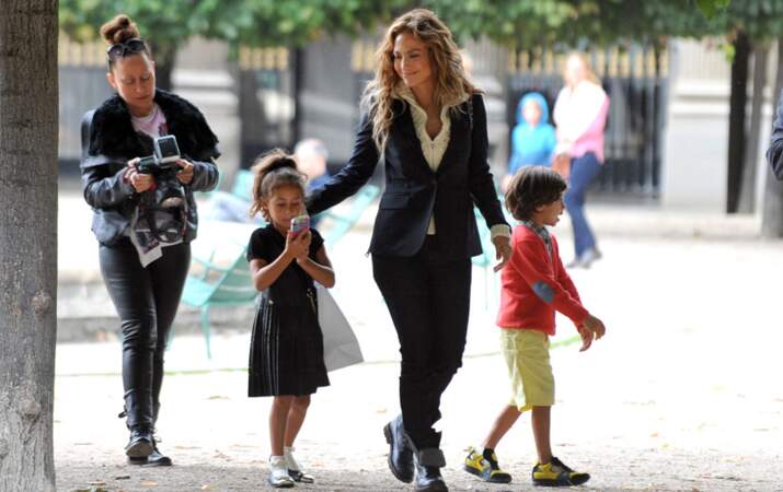Jennifer Lopez en famille