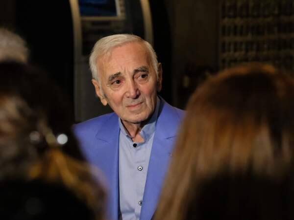 CHARLES AZNAVOUR RECOIT UNE PLAQUE DU 'WALK OF FAME' A HOLLYWOOD