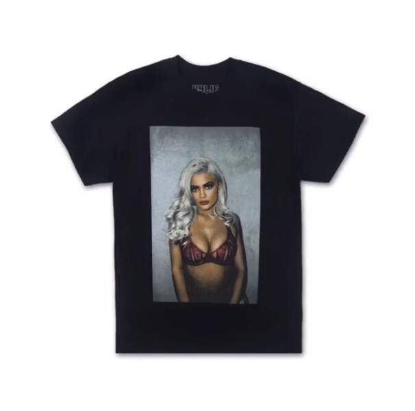 The Kylie Shop : t-shirt imprimé photo noir