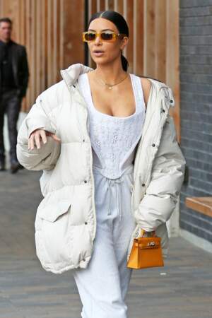 Kim Kardashian en route pour son cours d'escrime