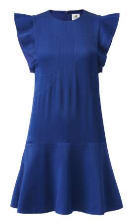 Robe courte évasée bleue,  H&M Studio AW17 x Colette, 120€