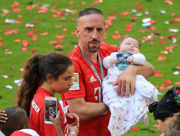 Franck Ribéry et sa fille Keltoum 