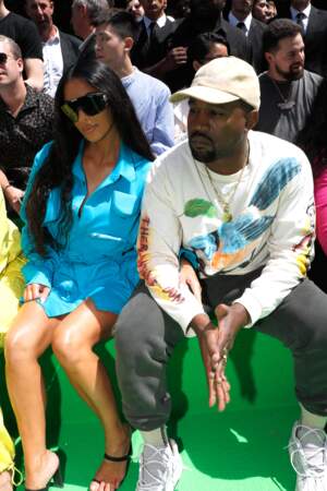 Fashion week Hommes, défilé Louis Vuitton : Kim Kardashian et Kanye West