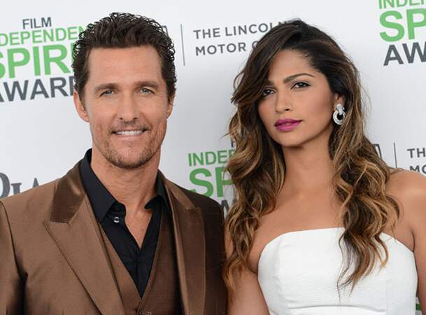 Matthew McConaughey et son épouse Camila Alves