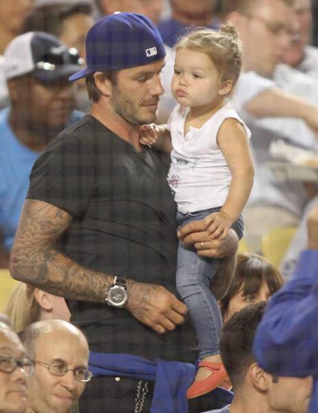 David Beckham fou de sa petite Harper 