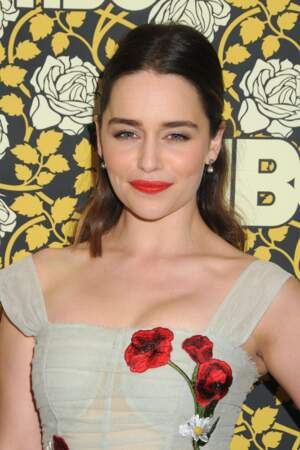 Emilia Clarke, 29 ans, actrice anglaise (on l’a vue dans Game of Thrones ou Terminator Genisys)