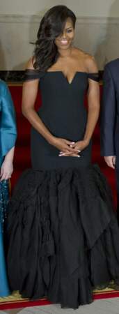 Michelle Obama en Vera Wang