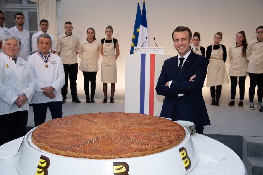 La galette des rois de Brigitte et Emmanuel Macron 