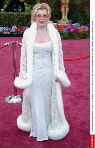 2004: la robe de Joan Rivers a fait un effet (blanc d') oeuf. 