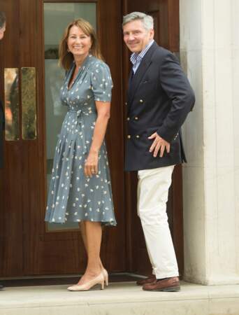 Carole et Michael, les parents de Kate Middleton, ont vu leur petit-fils