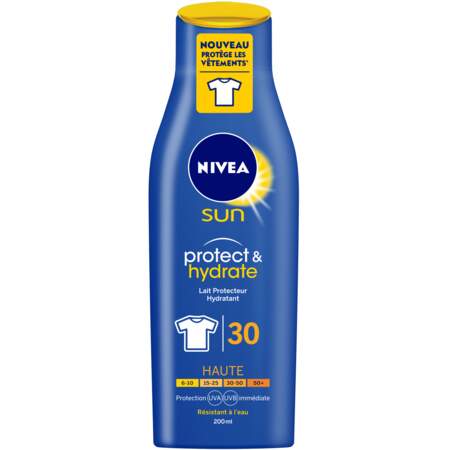 Nivea Sun protect et hydrate SPF 30 résistant à l'eau, 11,25€
