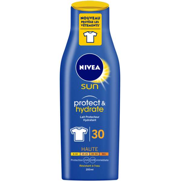 Nivea Sun protect et hydrate SPF 30 résistant à l'eau, 11,25€