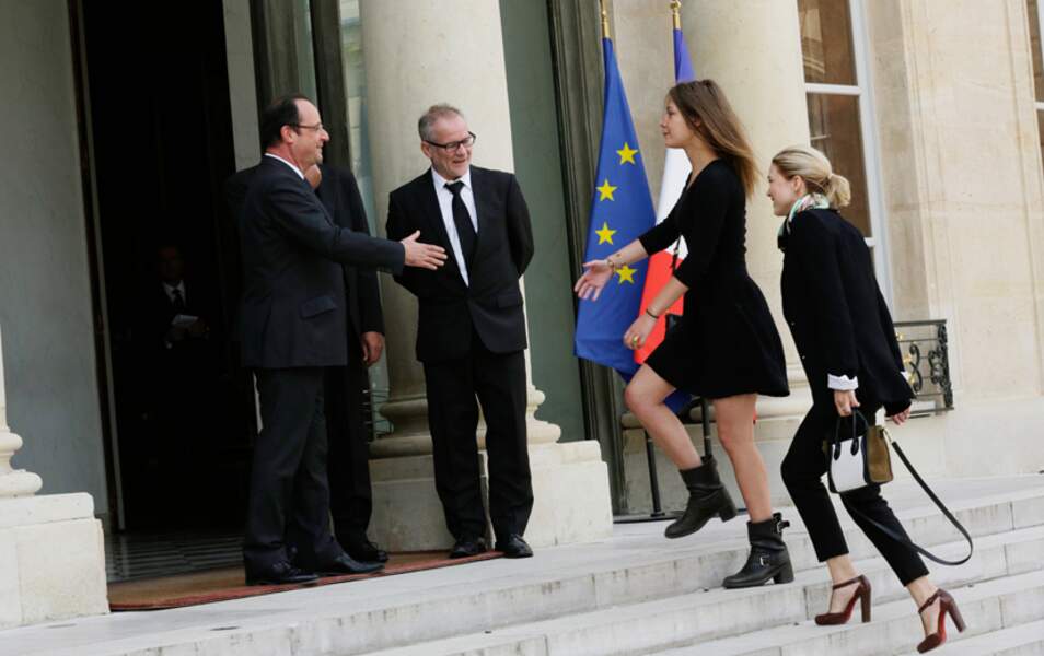 François Hollande, Adèle Exarchopoulos et Léa Seydoux