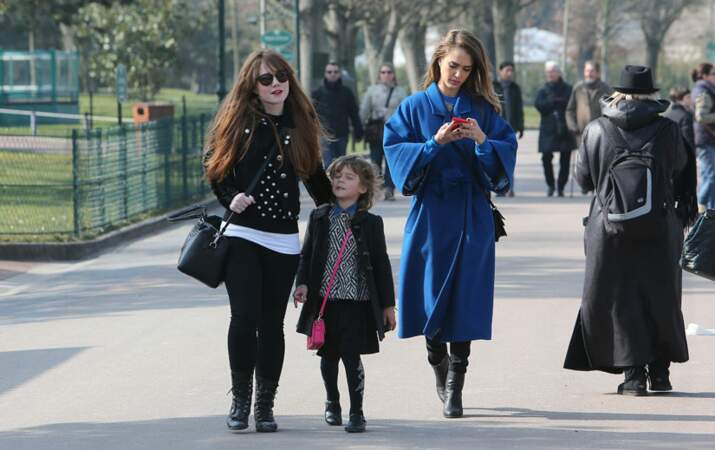 Jessica Alba au Jardin d'acclimatation avec sa fille, Honor