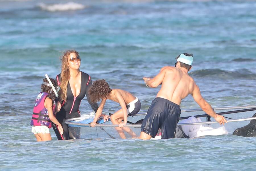 Mariah Carey en vacances à Saint-Barthélemy