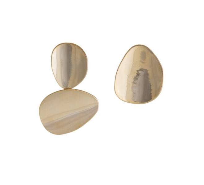 Saint-Valentin : Miro disc gold earrings, Wanderlust and co, 20,35 euros