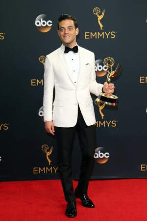 Emmy Awards 2016 : Rami Malek (Mr Robot) en Dior