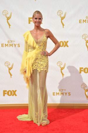 Heidi Klum avait opté pour une robe très... jaune